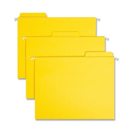 Smead Smead, FASTAB HANGING FOLDERS, LETTER SIZE, 1/3-CUT TAB, YELLOW, 20PK 64097